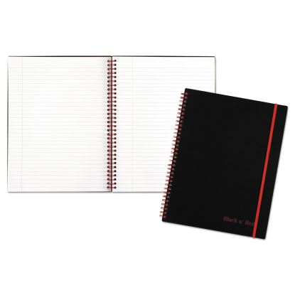Twinwire Poly Cover Notebook, 1 Subject, Wide/Legal Rule, Black Cover, 11 x 8.5, 70 Sheets1