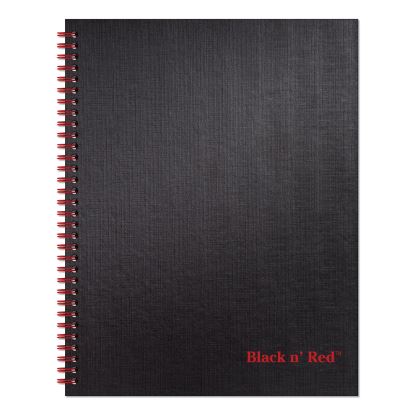 Twinwire Hardcover Notebook, 1 Subject, Wide/Legal Rule, Black Cover, 11 x 8.5, 70 Sheets1