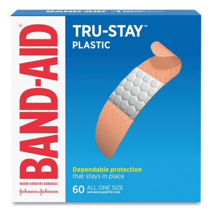 Plastic Adhesive Bandages, 0.75 x 3, 60/Box1
