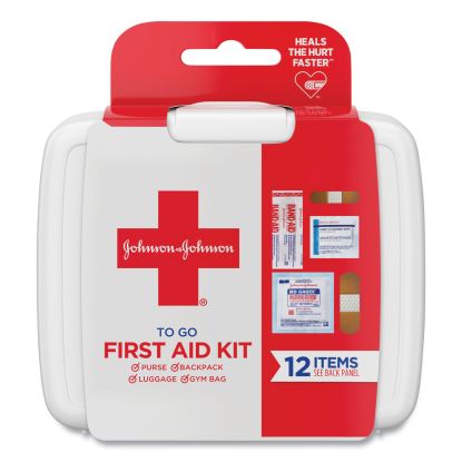 Mini First Aid To Go Kit, 12 Pieces, Plastic Case1