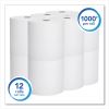 Essential High Capacity Hard Roll Towels for Business, Absorbency Pockets, 1.5" Core, 8" x 1,000 ft, White, 12 Rolls/Carton2