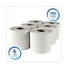 Essential Roll Control Center-Pull Towels, 1-Ply, 8 x 12, White, 700/Roll, 6 Rolls/Carton2