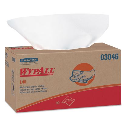 L40 Towels, POP-UP Box, 10.8 x 10, White, 90/Box, 9 Boxes/Carton1