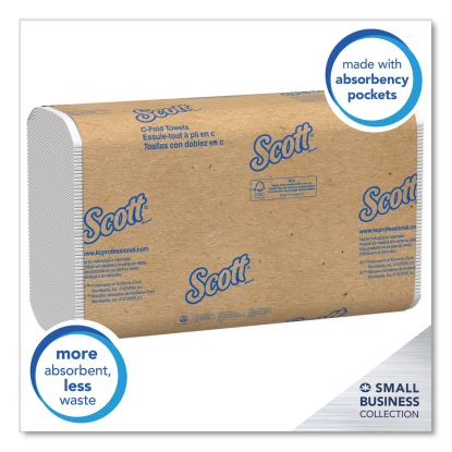 Essential C-Fold Towels for Business, Convenience Pack, 10.13 x 13.15, White, 200/Pack, 9 Packs/Carton1