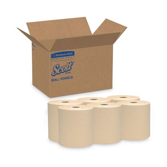 Essential Hard Roll Towels for Business, 1.5" Core, 8 x 800 ft, Natural, 12 Rolls/Carton1