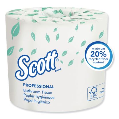 Essential Standard Roll Bathroom Tissue for Business, Septic Safe, 2-Ply, White, 550 Sheets/Roll1