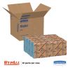 L10 Windshield Wipers, Banded, 2-Ply, 9.38 x 10.25, Light Blue, 140/Pack, 16 Packs/Carton2