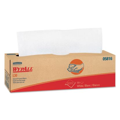 L30 Towels, POP-UP Box, 9.8 x 16.4, White, 120/Box, 6 Boxes/Carton1