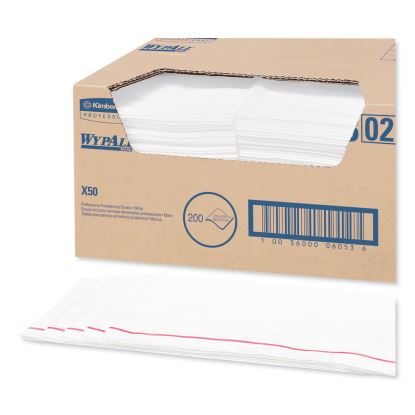 X50 Foodservice Towels, 1/4 Fold, 23.5 x 12.5, White, 200/Carton1