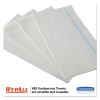 X80 Foodservice Towel, Kimfresh Antimicrobial Hydroknit, 12.5 x 23.5, White/Blue Stripe, 150/Carton2