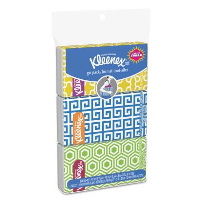 On The Go Packs Facial Tissues, 3-Ply, White, 30 Sheets/Pack, 36 Packs/Carton1