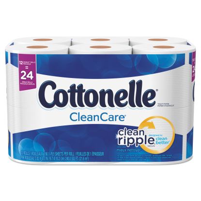 Clean Care Bathroom Tissue, Septic Safe, 1-Ply, White, 170 Sheets/Roll, 48 Rolls/Carton1