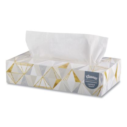 White Facial Tissue for Business, 2-Ply, White, Pop-Up Box, 125 Sheets/Box, 48 Boxes/Carton1