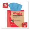Power Clean Oil, Grease and Ink Cloths, POP-UP Box, 8.8 x 16.8, Blue, 100/Box, 5/Carton2