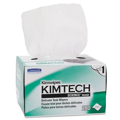 Kimwipes, Delicate Task Wipers, 1-Ply, 4.4 x 8.4, 286/Box1