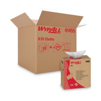 X70 Cloths, POP-UP Box, 9 1/10 x 16 4/5, White, 100/Box, 10 Boxes/Carton1