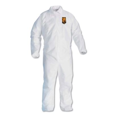 A40 Elastic-Cuff and Ankles Coveralls, 4X-Large, White, 25/Carton1