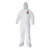 A40 Elastic-Cuff, Ankle, Hood and Boot Coveralls, 3X-Large, White, 25/Carton1