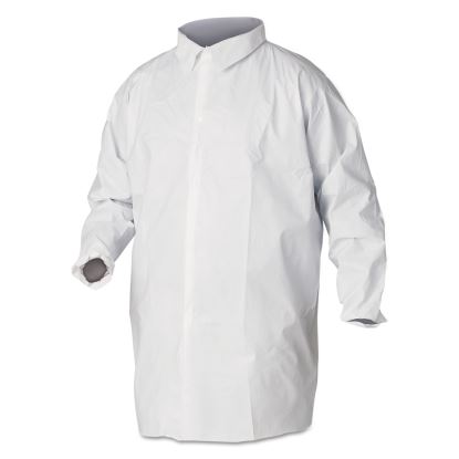 A40 Liquid and Particle Protection Lab Coats, 2X-Large, White, 30/Carton1