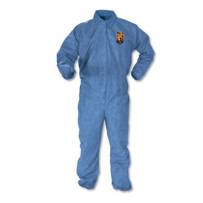 A60 Elastic-Cuff, Ankle and Back Coveralls, 2X-Large, Blue, 24/Carton1
