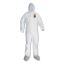 A45 Liquid and Particle Protection Surface Prep/Paint Coveralls, Large, White, 25/Carton1