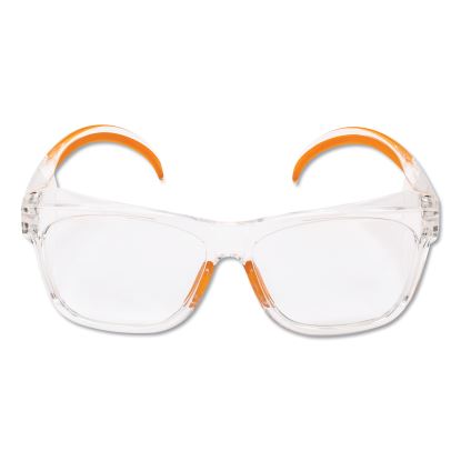 Maverick Safety Glasses, Clear/Orange, Polycarbonate Frame, 12/Box1