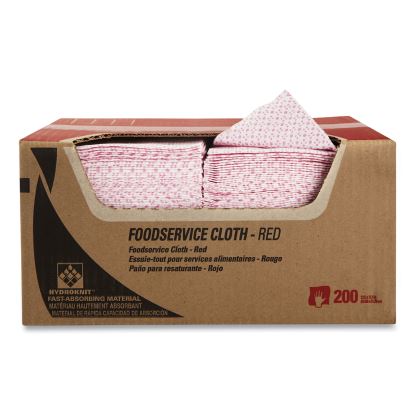 Foodservice Cloths, 12.5 x 23.5, Red, 200/Carton1