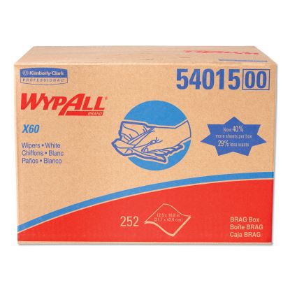 General Clean X60 Cloths, 12.5 x 16.8, White, 252/Carton1