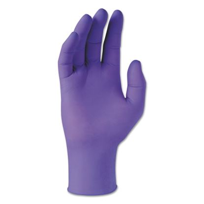 PURPLE NITRILE Exam Gloves, 242 mm Length, X-Small, 6 mil, Purple, 100/Box1