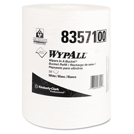 X70 Wipers in a Bucket Refills, No Bucket, 13 x 10, White, 220/Rolls, 3 Rolls/Carton1