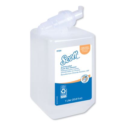 Control Antimicrobial Foam Skin Cleanser, Fresh Scent, 1,000mL Bottle, 6/Carton1