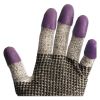G60 Purple Nitrile Gloves, 230 mm Length, Medium/Size 8, Black/White, Pair2