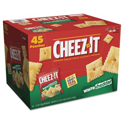 Cheez-it Crackers, 1.5 oz Bag, White Cheddar, 45/Carton1