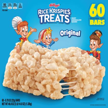 Rice Krispies Treats, Original Marshmallow, 0.78 oz Pack, 60/Carton1