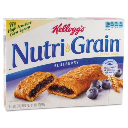 Nutri-Grain Soft Baked Breakfast Bars, Blueberry, Indv Wrapped 1.3 oz Bar, 16/Box1