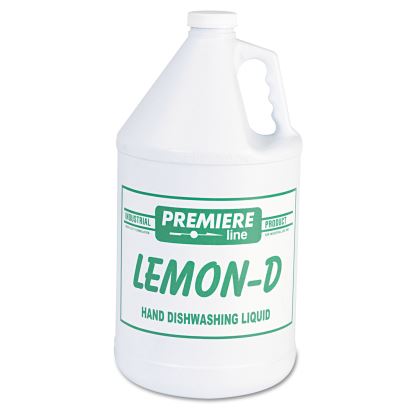 Lemon-D Dishwashing Liquid, Lemon, 1 gal, Bottle, 4/Carton1