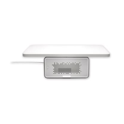 FreshView Wellness Monitor Stand with Air Purifier, For 27" Monitors, 22.5" x 11.5" x 5.4", White, Supports 200 lbs1