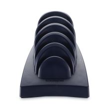 InSight Priority Puck Five-Slot Desktop Copyholder, Plastic, Blue1