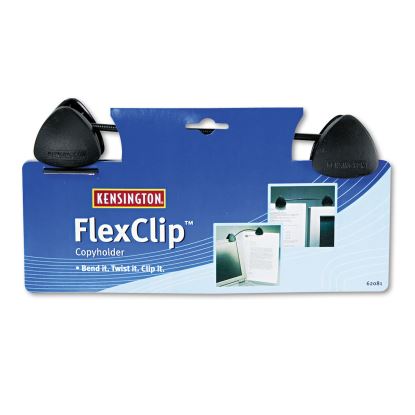 FlexClip Gooseneck Copyholder, Monitor/Laptop Mount, Plastic, Black1