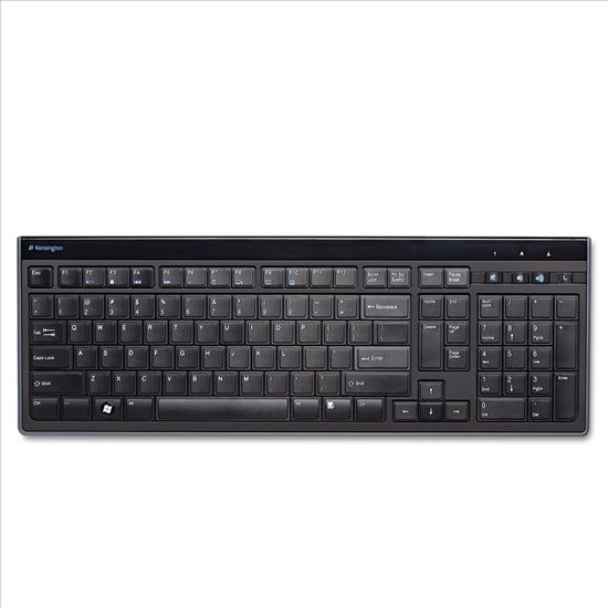 Slim Type Standard Keyboard, 104 Keys, Black/Silver1