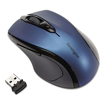 Pro Fit Mid-Size Wireless Mouse, 2.4 GHz Frequency/30 ft Wireless Range, Right Hand Use, Sapphire Blue1