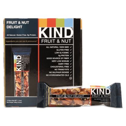 Fruit and Nut Bars, Fruit and Nut Delight, 1.4 oz, 12/Box1