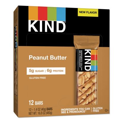 Nuts and Spices Bar, Peanut Butter, 1.4 oz, 12/Pack1