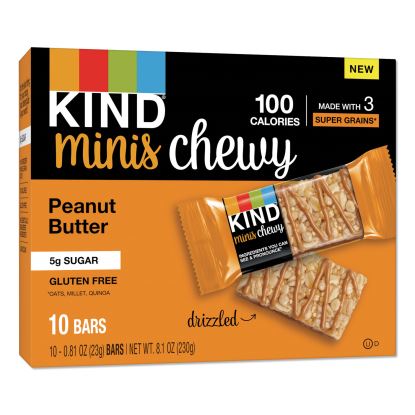 Minis Chewy, Peanut Butter, 0.81 oz 10/Pack1