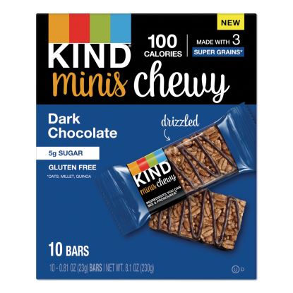 Minis Chewy, Dark Chocolate, 0.81 oz,10/Pack1