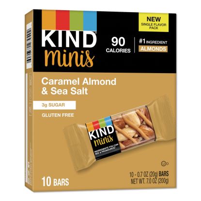 Minis, Caramel Almond Nuts/Sea Salt, 0.7 oz, 10/Pack1