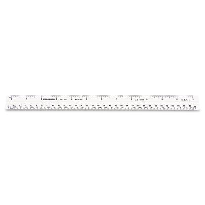 Triangular Scale, Plastic, 12" Long, Architectural, White1