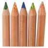 Tri-Tone Color Pencils, 3.8 mm, Assorted Tri-Tone Lead Colors, Tan Barrel, Dozen2