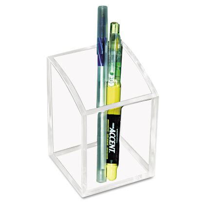 Acrylic Pencil Cup, 2.75 x 2.75 x 4, Clear1