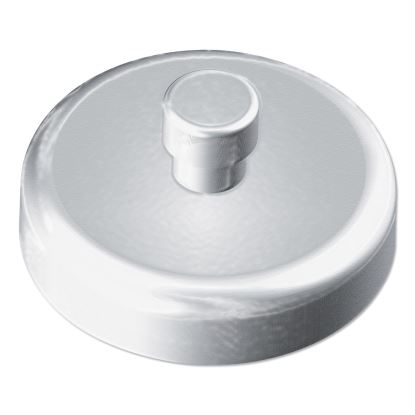 Mounting Magnets for Glove and Towel Dispensers, White/Silver, 1.5" Diameter, 4/Pack1